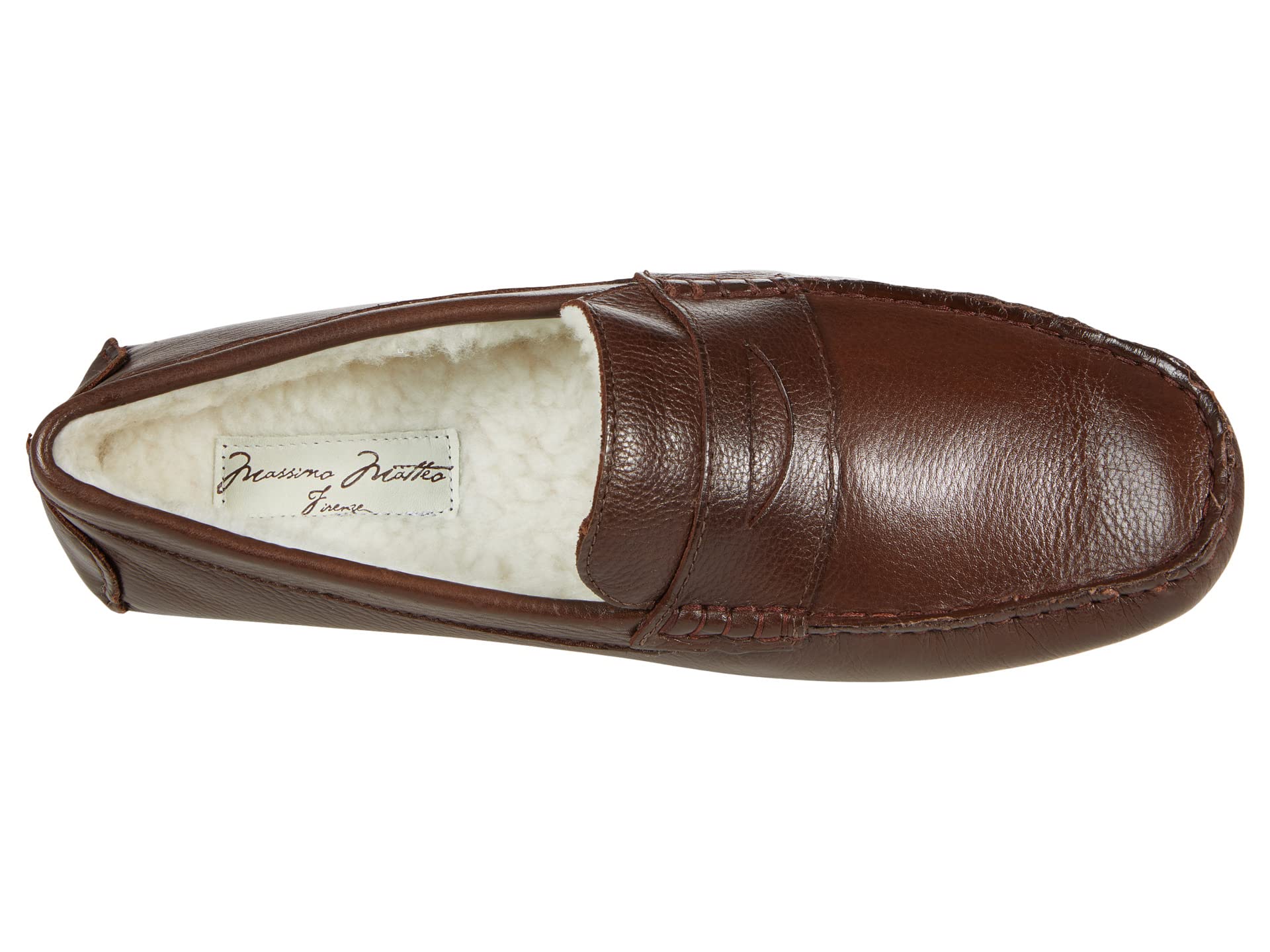 Moccasins Massimo Matteo, Faux Fur Penny Loafer