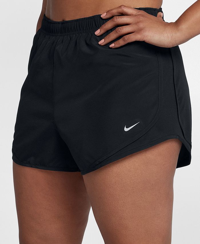 Nike Women's Plus Size Tempo Running Shorts Black/Black