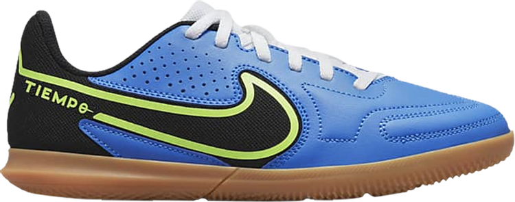 Nike Tiempo Legend 9 Club IC GS 'Light Photo Blue Lime Glow' Boots, Blue