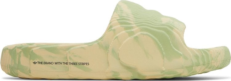 Adidas Adilette 22 Slides 'Magic Lime Desert Sand', green