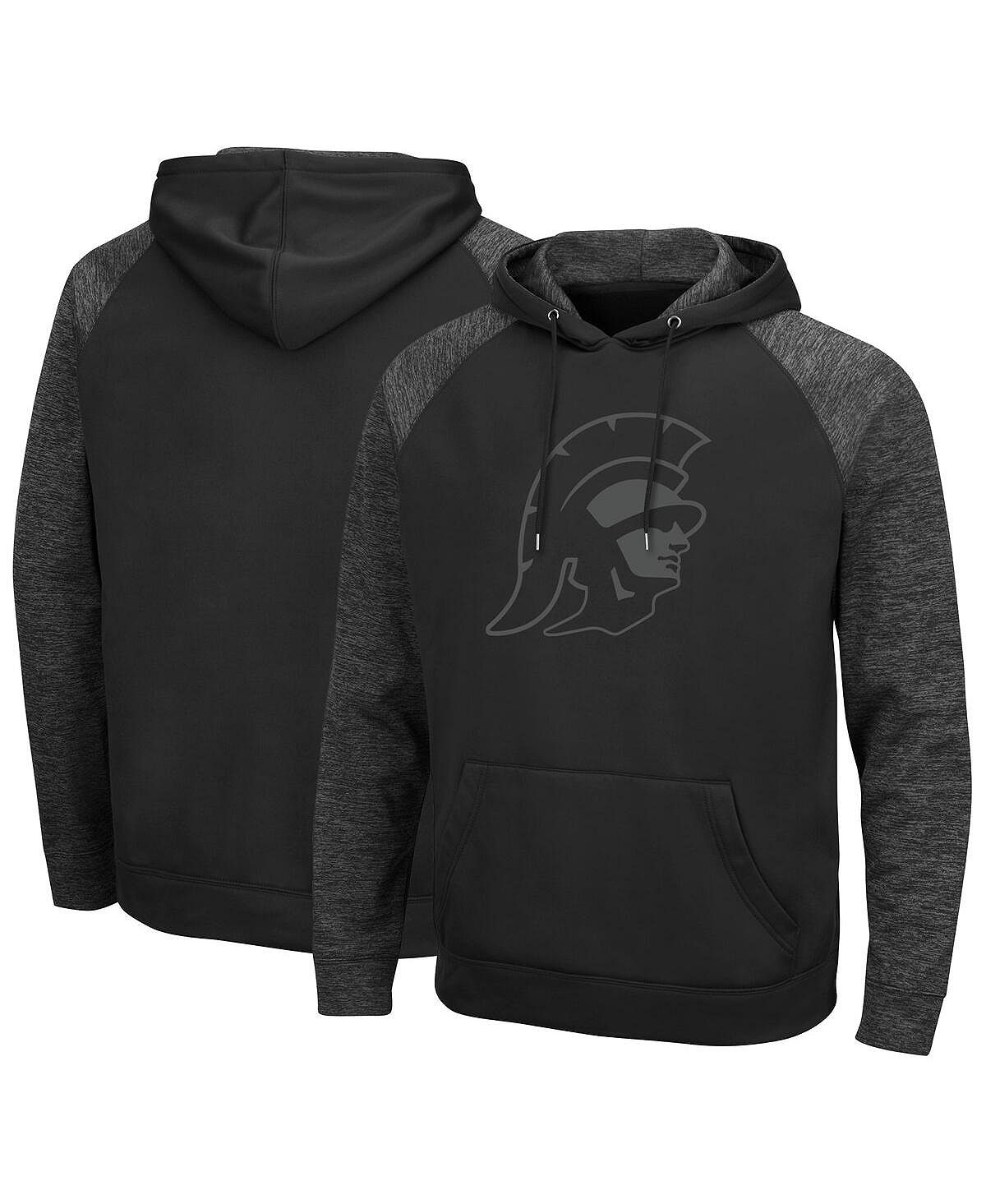 هودي رجالي من usc trojans blackout 3.0 tonal pullover من Colosseum باللون الأسود