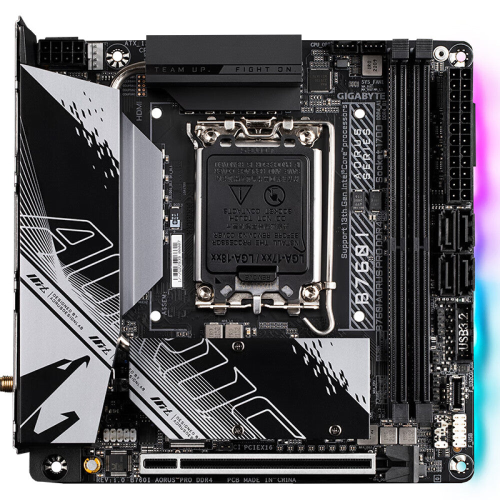 Motherboard Gigabyte B760I AORUS PRO DDR4, LGA1700, WIFI