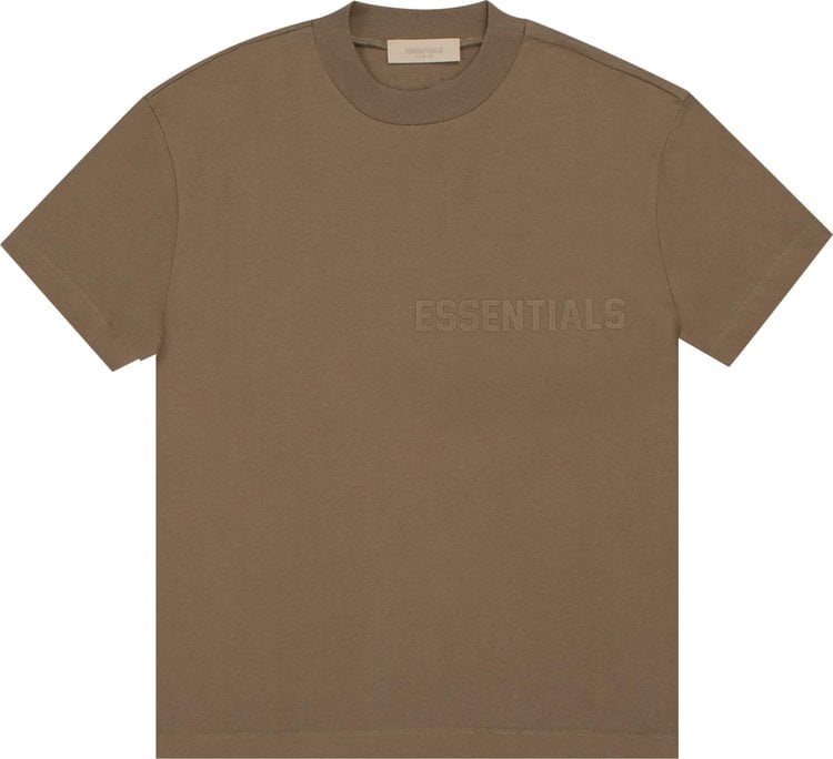 Fear of God Essentials Short-Sleeve Tee 'Wood', Brown