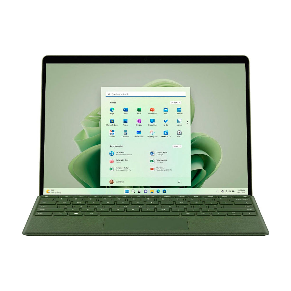 Convertible laptop Microsoft Surface Pro 9, 13" Touch-Screen, 8 GB/256 GB, i5-1235U, green, English layout