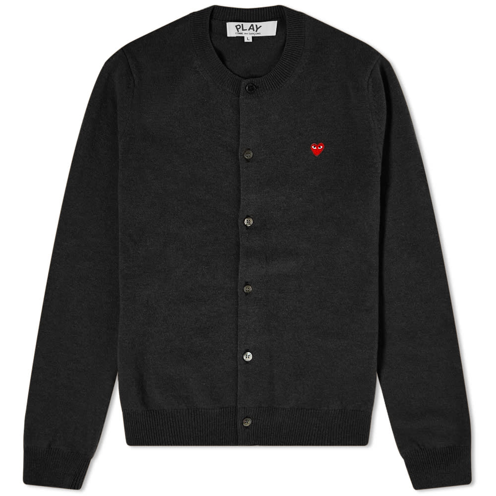 Jumper Comme de Garcons Play Women's Small Heart Button Front Cardi