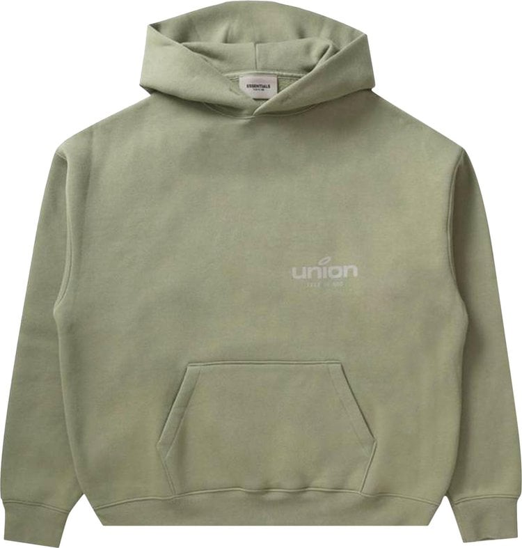 Fear of God Essentials x Union Vintage Hoodie 'Vintage Army', green