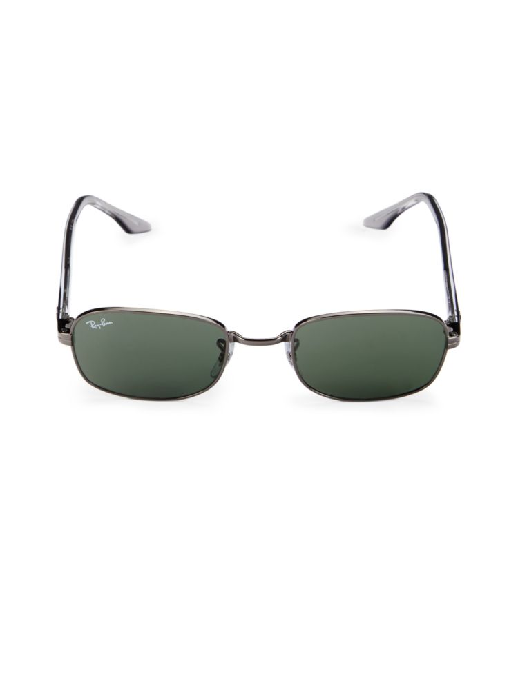 51MM Ray-Ban Rectangular Sunglasses, Gunmetal