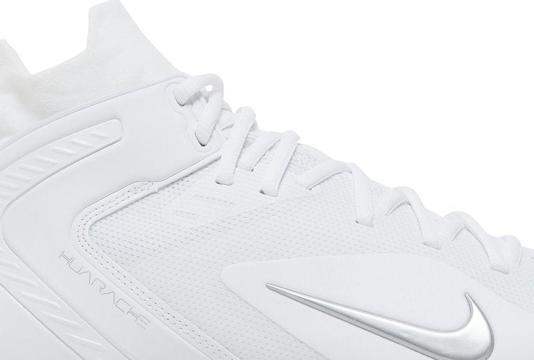 Nike Alpha Huarache 8 Elite 'White Metallic Silver' Boots, White