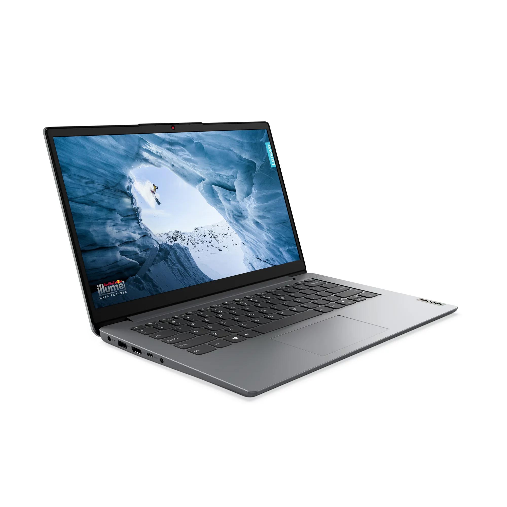 Laptop Lenovo IdeaPad 1i 14'', 4 GB/128 GB, gray, English keyboard