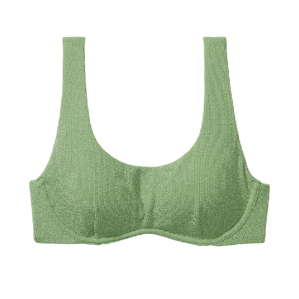 Victoria's Secret Pink The Wave bikini top, green