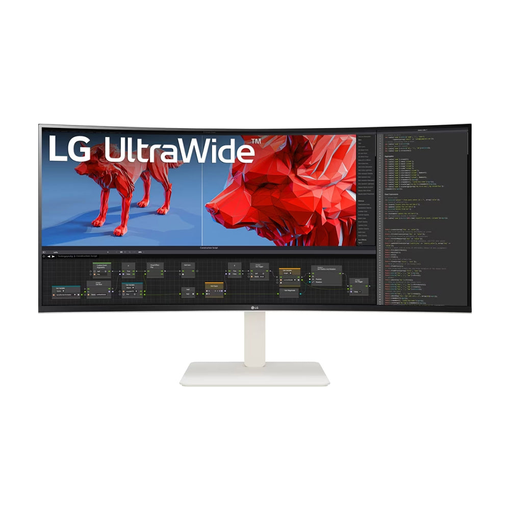 Monitor LG UltraWide 38WR85QC, 37.5", QHD+, Nano IPS, 144 Hz, white