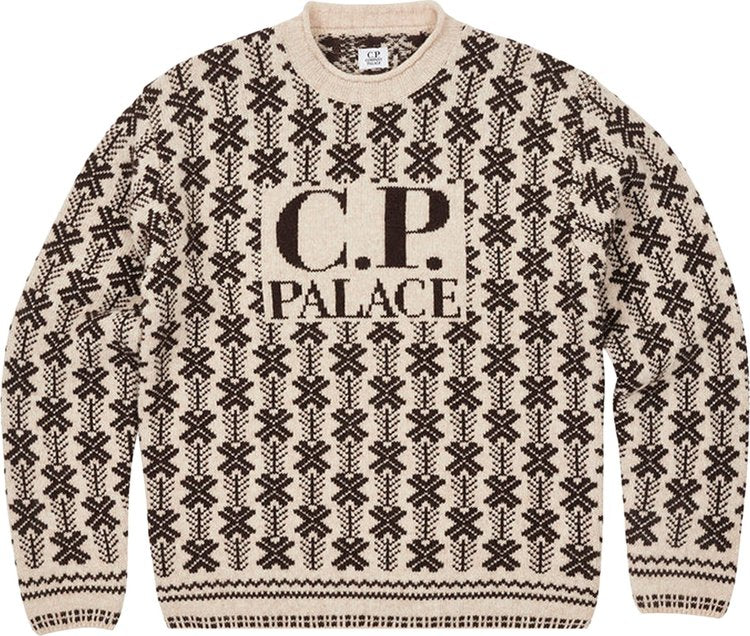 Palace x Cjumper. Company Lambswool Knit 'Stone', tan