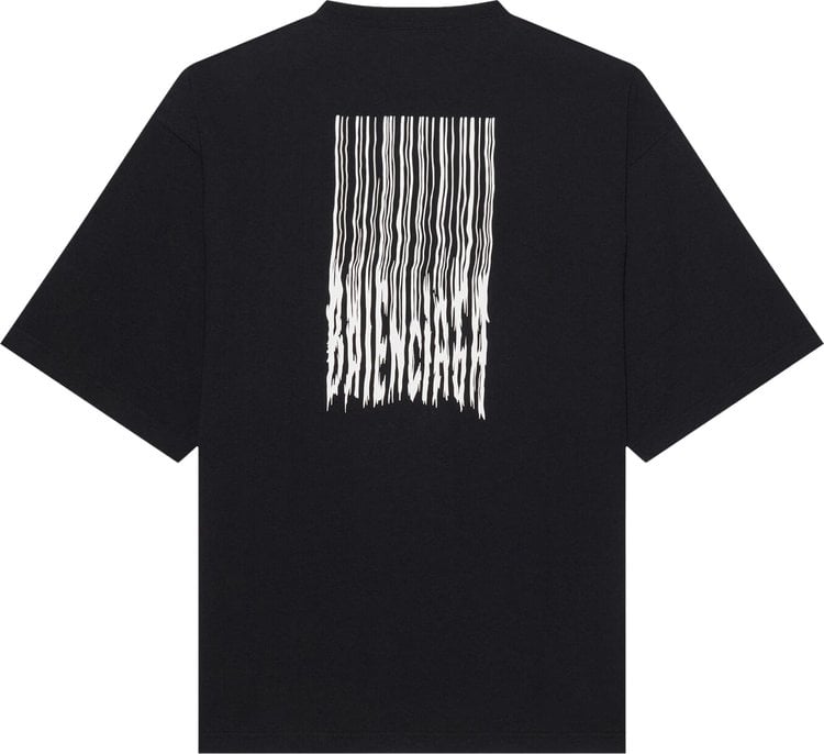 تي شيرت Balenciaga Barcode Wide Fit T-Shirt "أسود"، أسود