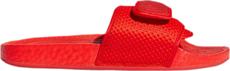 Adidas Pharrell x Boost Slides 'Active Red' Sandals, Red