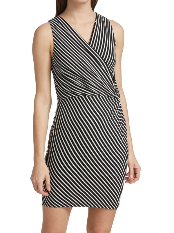 Tiva Bailey 44 striped sheath dress, black/white