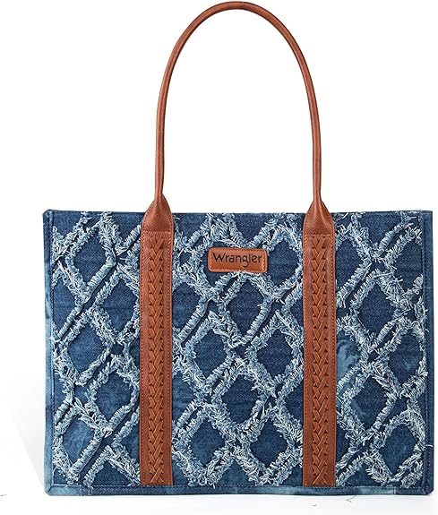 Wrangler Aztec Women's Tote Bag, Denim