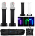 2) Totem stands + black + white nets for (2) Chauvet Rogue RX2 Beam Lights Rockville (2) RTP32B Rogue RX2 Beam