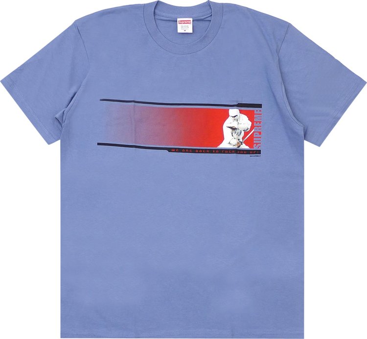 Supreme We're Back Tee 'Slate' Blue