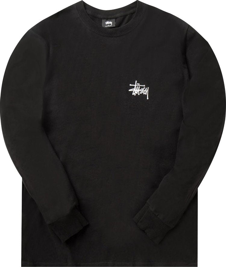 Stussy Basic Long-Sleeve Tee 'Black', black