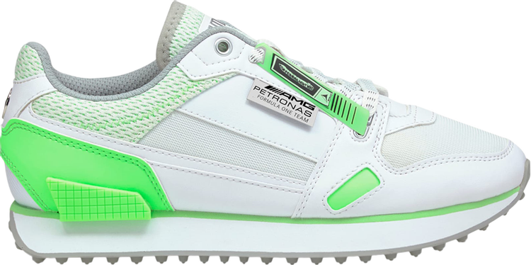 Sneakers Puma Mercedes-AMG Petronas F1 x Wmns Mile Rider White Elektro Green, white