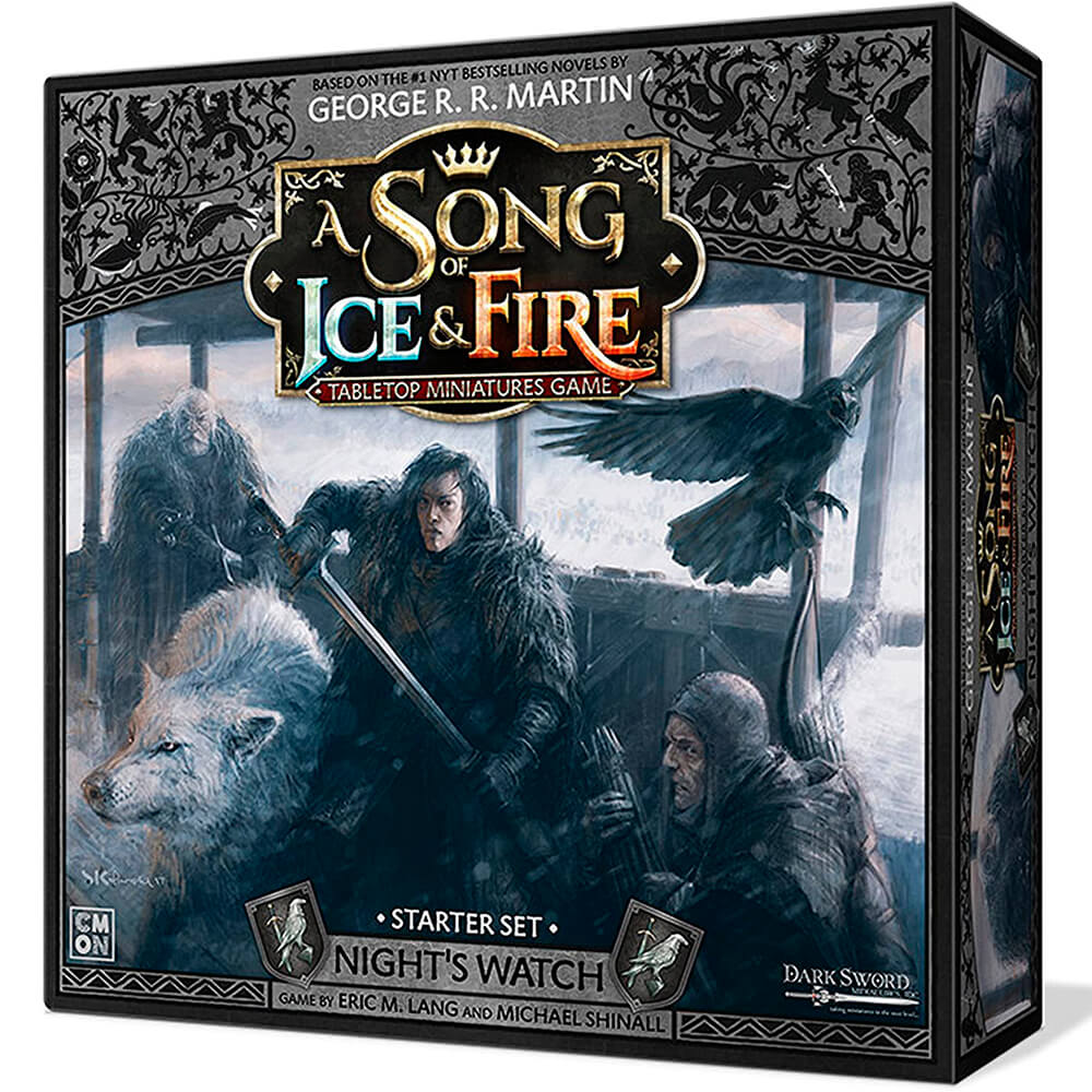 لعبة الطاولة CMON A Song of Ice &amp; Fire لعبة مصغرة على الطاولة Night's Watch Starter Set