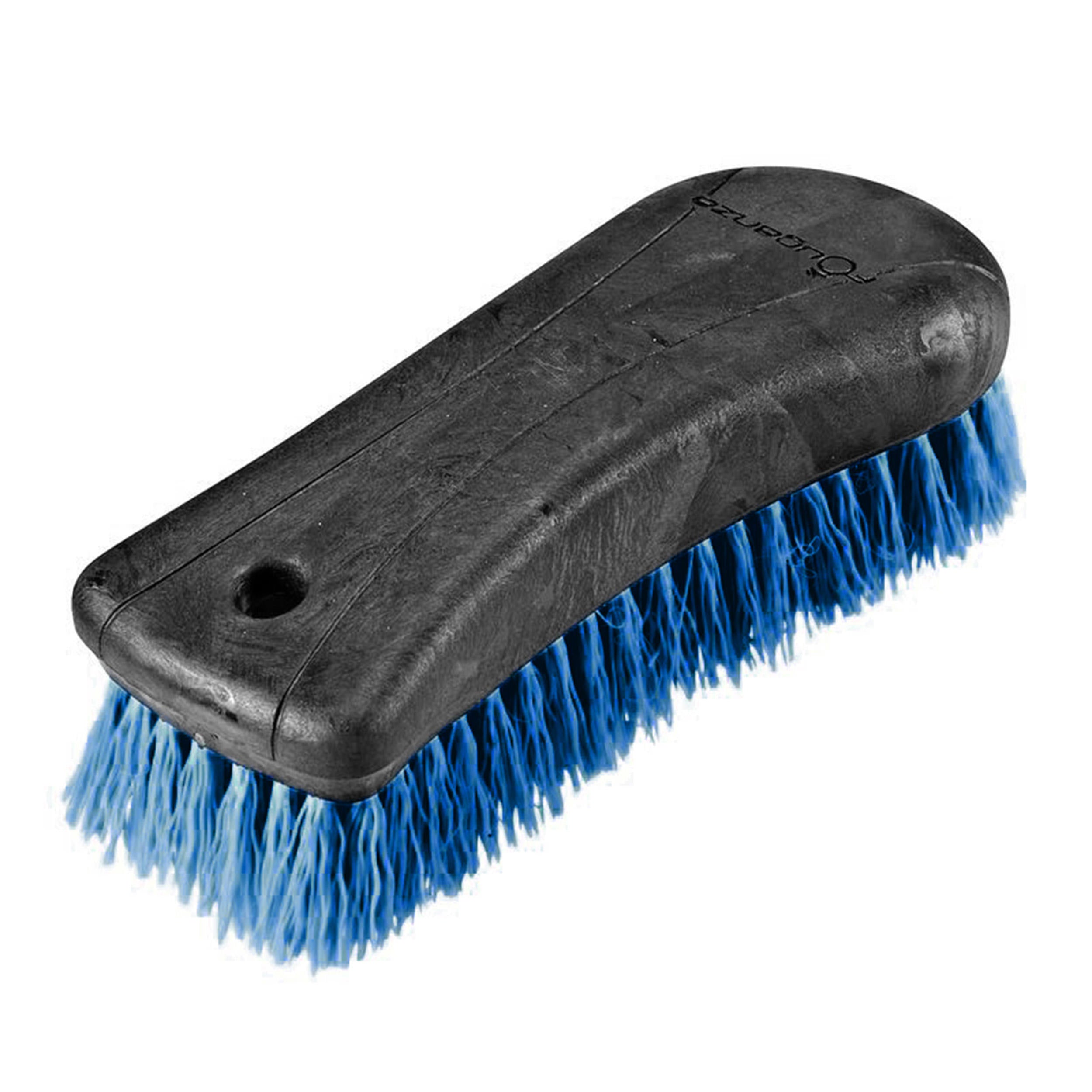 Schooling Horse Cleaning Brush Large Size, Black/Blue