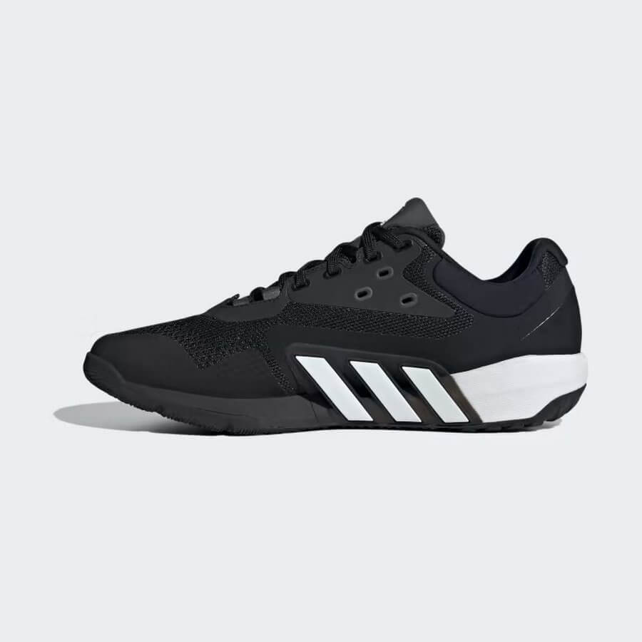 حذاء رياضي Adidas Dropset 'Black White Grey' للجنسين، أسود/أبيض