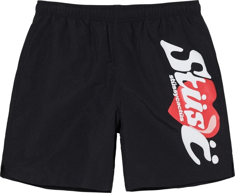 Stussy x Cactus Plant Flea Market Water Shorts 'Black', black