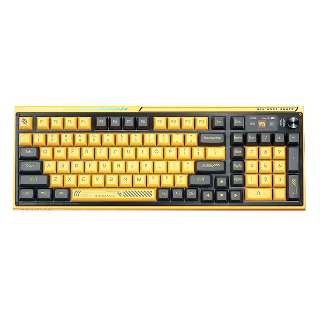 REDMAGIC Red Devil Gaming Keyboard, TTC V2 Silver, Yellow