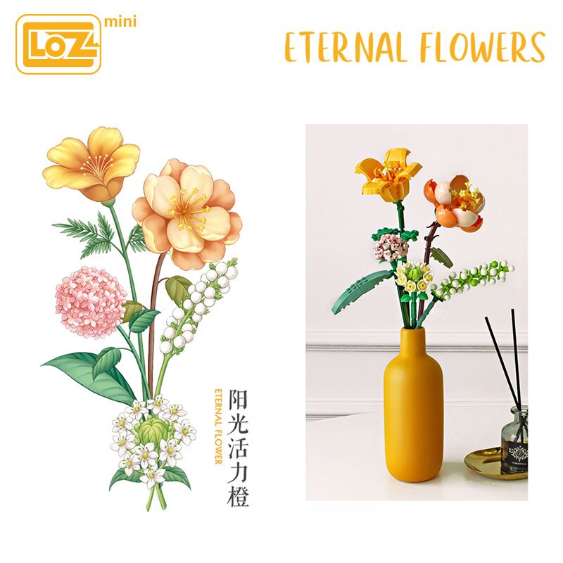 مُنشئ LOZ Eternal Flowers, Vitality، 456 قطعة