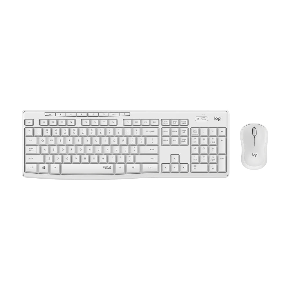 Logitech MK295 peripheral kit (keyboard + mouse), white