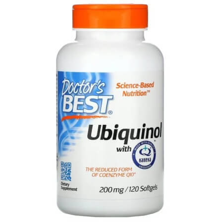 Ubiquinol Doctor's Best with Kaneka 200 mg, 120 capsules