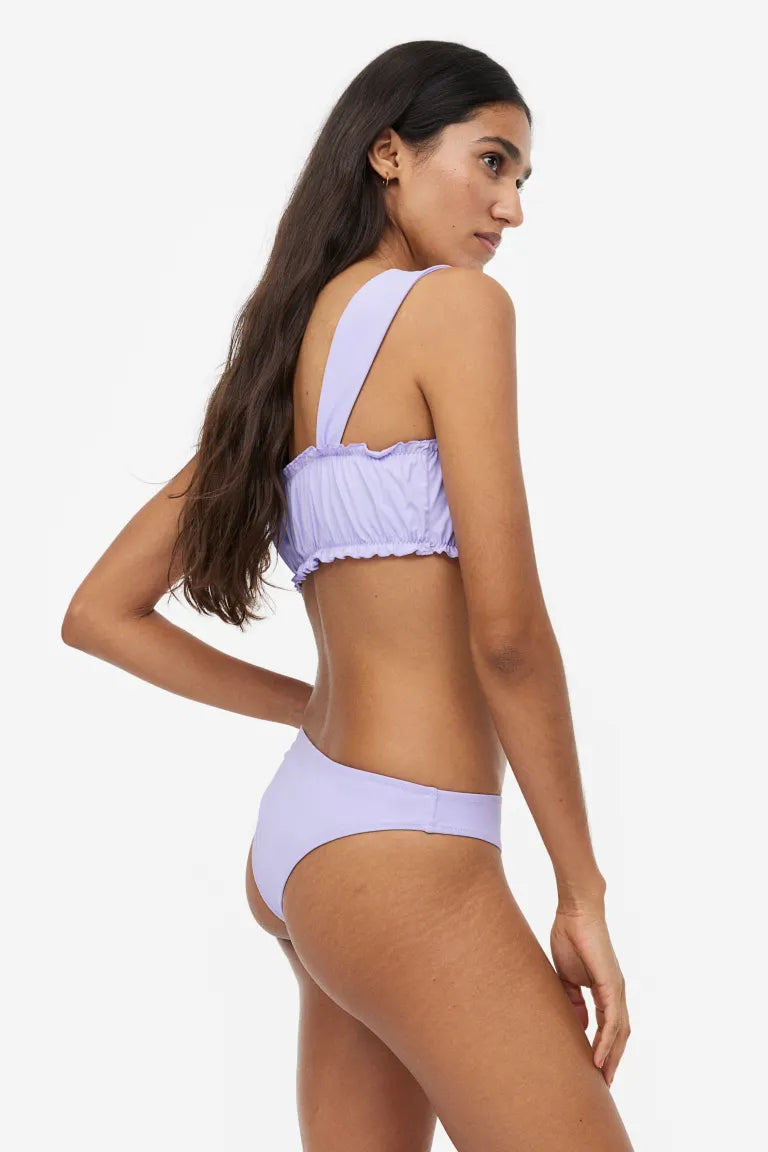 Soft bandeau bikini top H&M, lilac