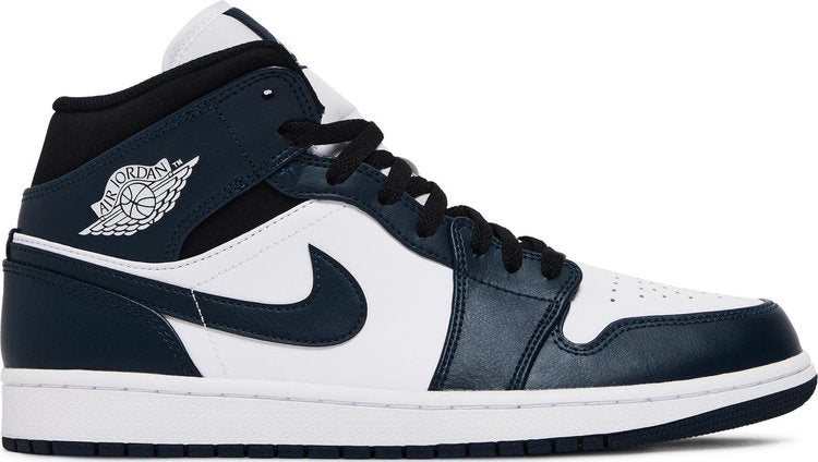 Air Jordan 1 Mid Armory Sneakers, White-Blue