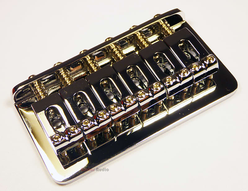 Original Fender Stratocaster Strat Hardtail bridge without tremolo assembly - CHROME 005-8274-000