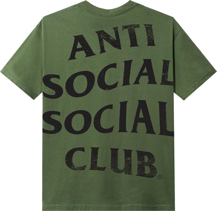 قميص Anti Social Social Club Excessive Tee باللون الأخضر العسكري