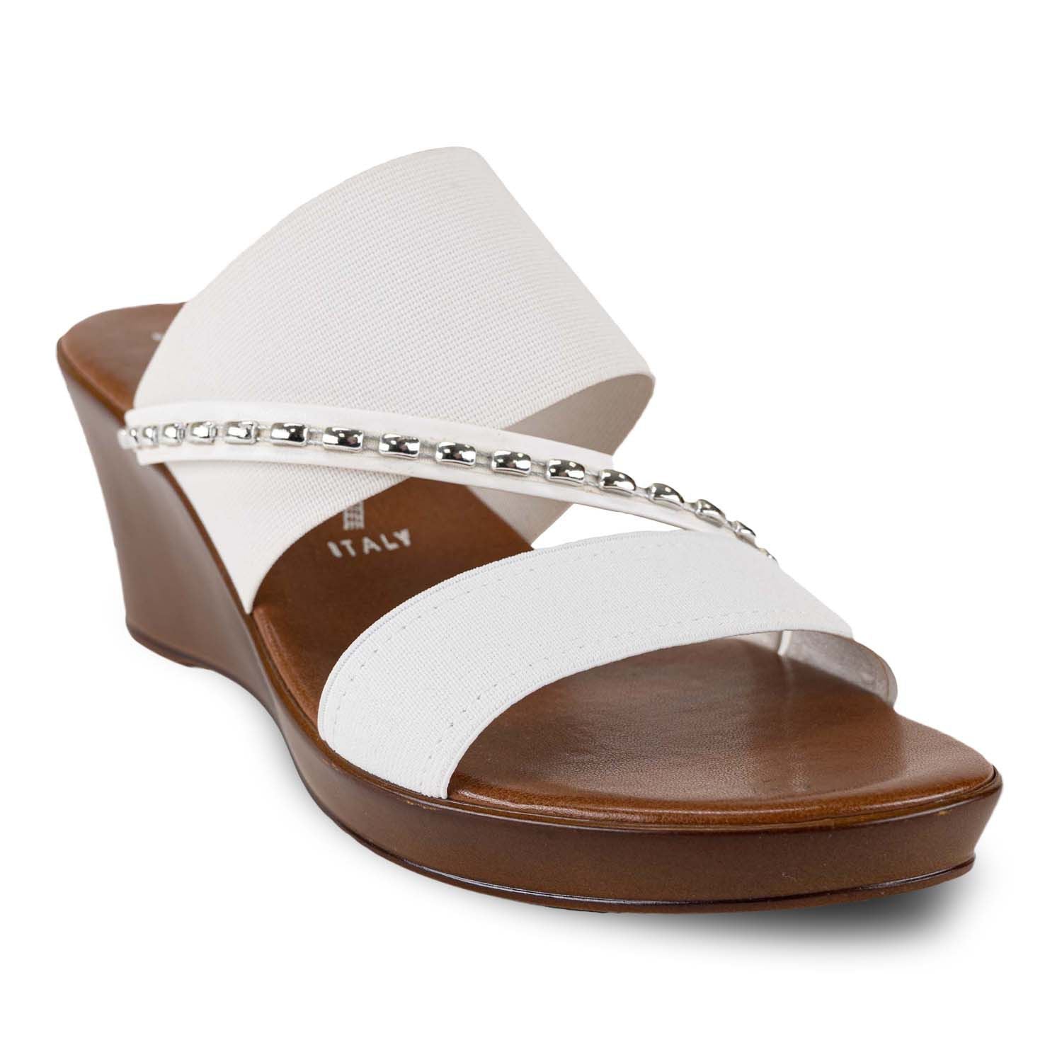 Women's wedge sandals Italian Shoemakers Pert Italian Shoemakers, white