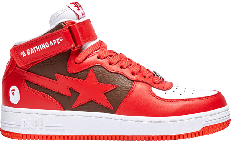 Sneakers Bapesta Mid #2 Red, red