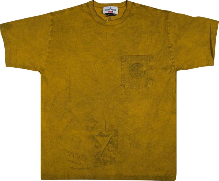 Supreme Stone Island Pocket Tee 'Olive', Green