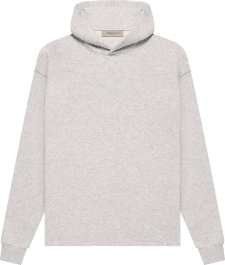 Fear of God Essentials Relaxed Hoodie 'Light Oatmeal', gray