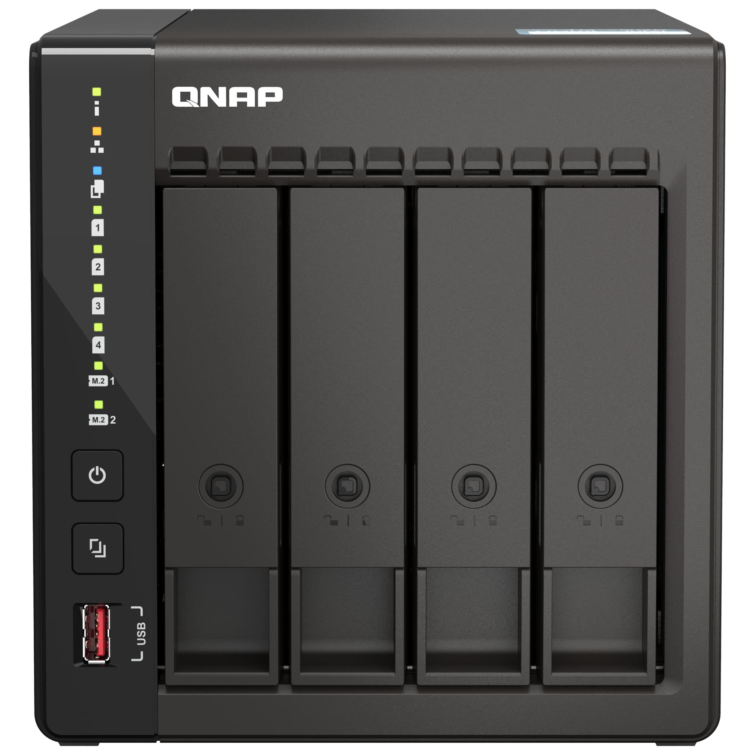 Network storage QNAP TS-453E, 4 bays, 8GB DDR4, without disks, black