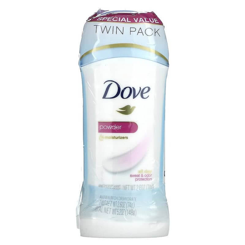 Dove antiperspirant deodorant, 2 pieces, 74 g each