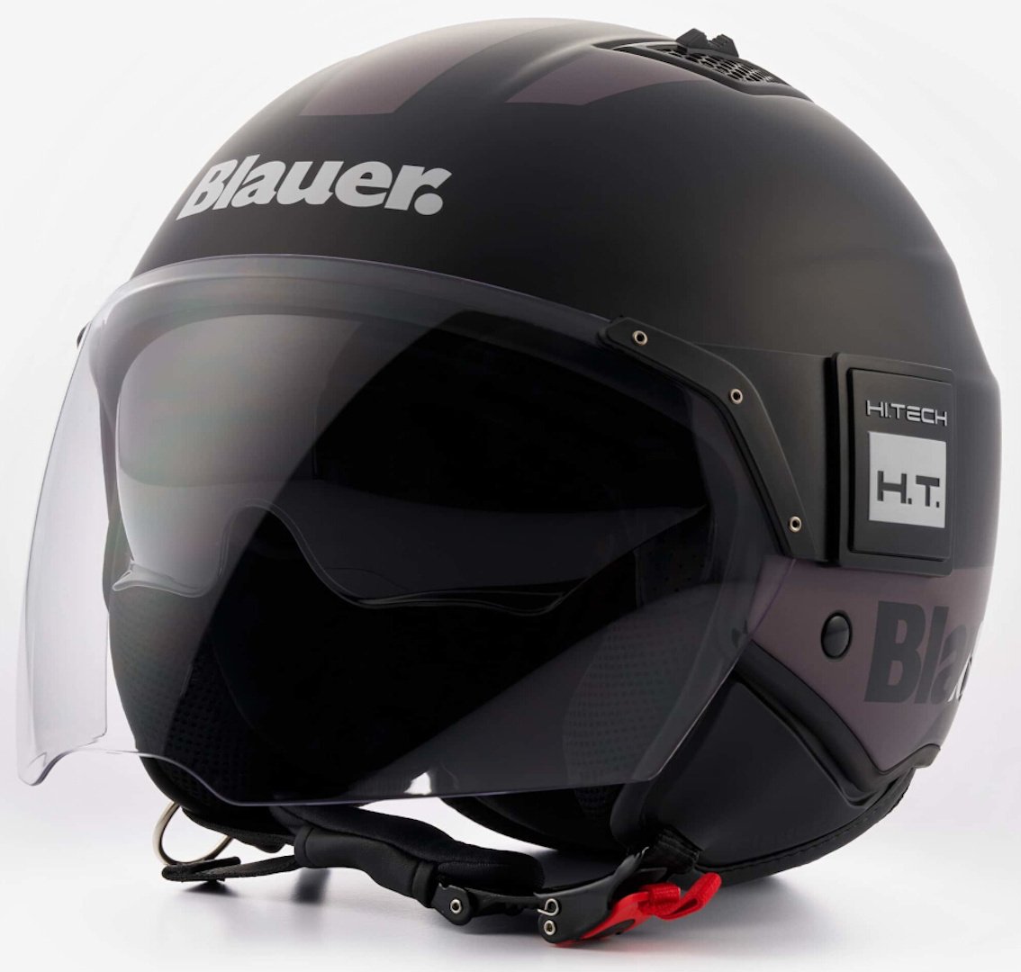 Blauer BET HT jet helmet with removable liner, black/titanium