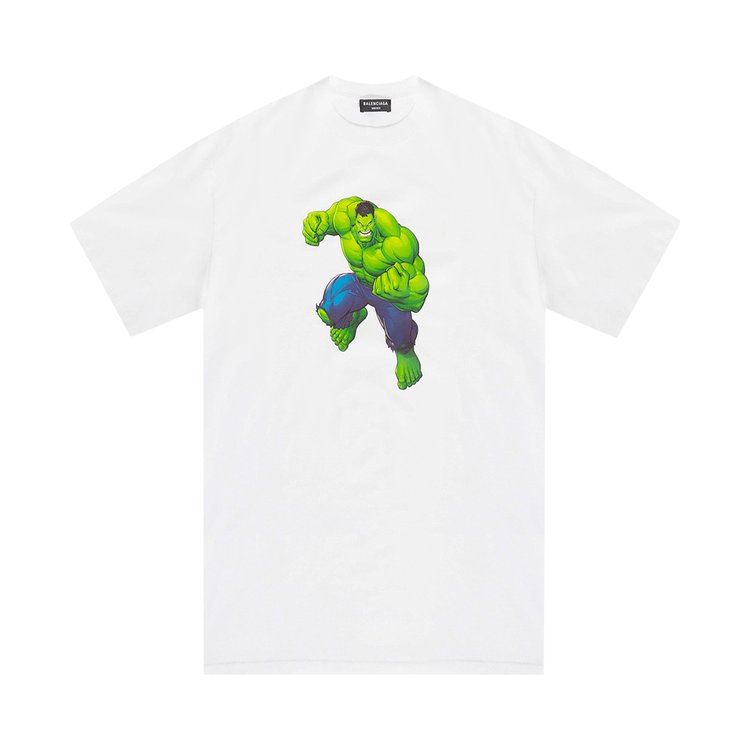 Balenciaga Incredible Hulk Medium Fit Tee 'White', white