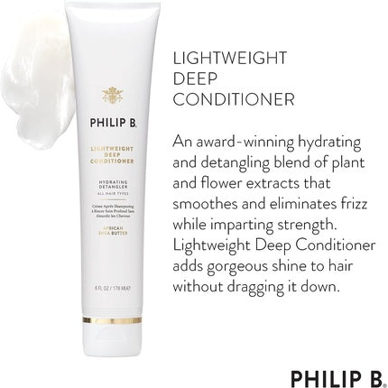 Lightweight deep conditioning cream without parabens, 178 ml, Philip B