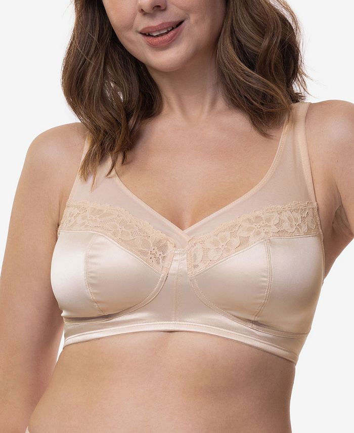 Teagan Women's Full Figure Unlined Minimizer Bra D001942SW004-BE0001 Dorina, tan/beige