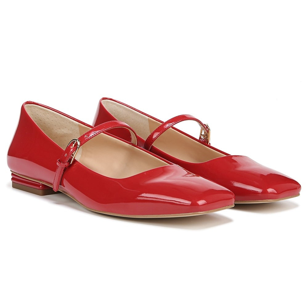 Tinsley Mary Jane Franco Sarto Women's Flat Shoes, Red