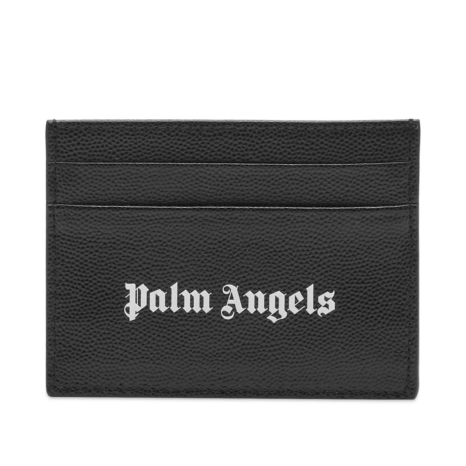 حامل بطاقات بشعار Palm Angels باللون الأسود