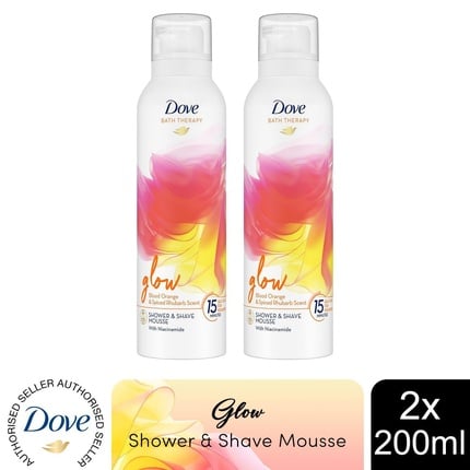 Dove Bath Therapy Glow Shower and shaving mousse with orange and rhubarb aroma 200 ml