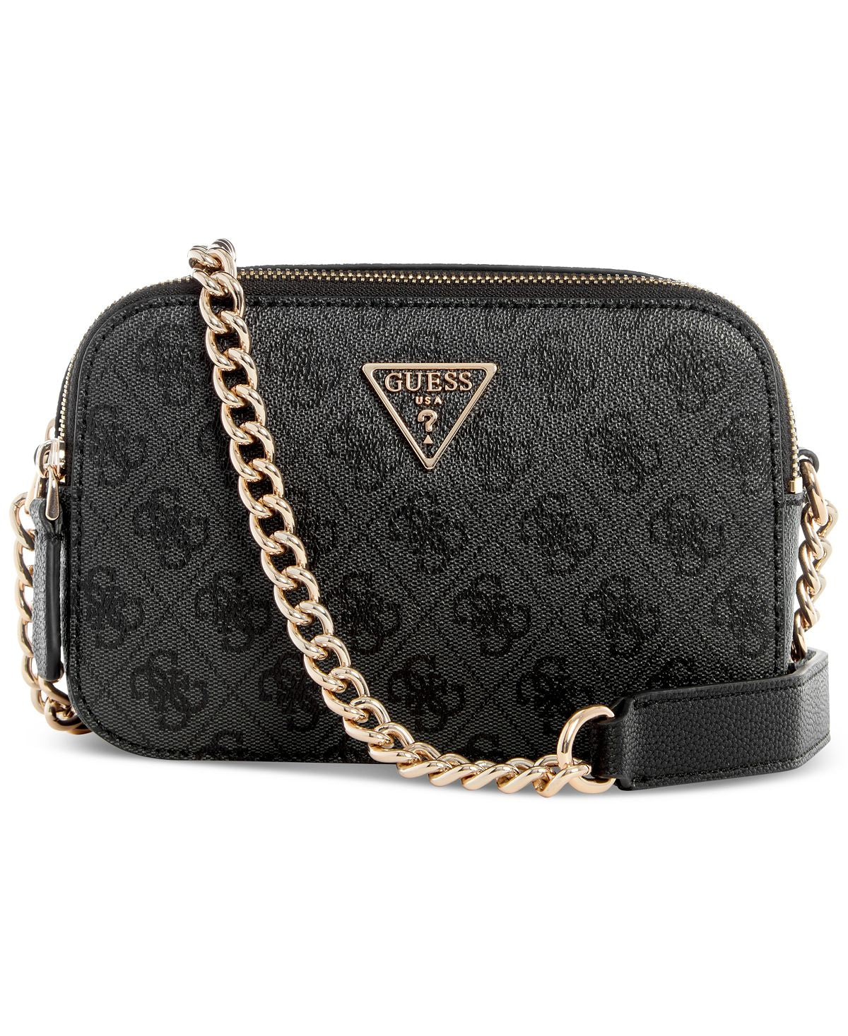 Small shoulder bag with camera Noelle 4G Basique Monogram GUESS